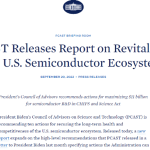 PCAST Releases Report on Revitalizing the U.S. Semiconductor Ecosystem
